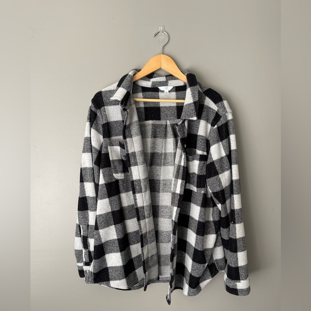 XXXL Checkered Shacket